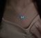 Fluorescent Butterfly Necklace
