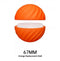 Orange replacement shell 67mm