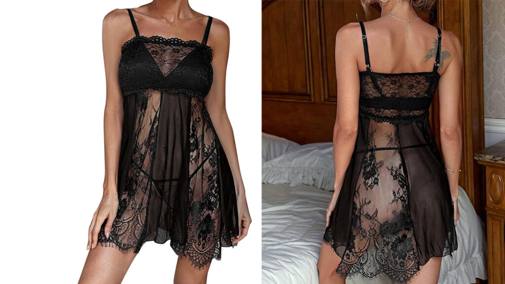 Thong Dress Lace Women Outfits Underwear Sexy Transparent Pajamas Lingerie Women Sexy Sleepwear